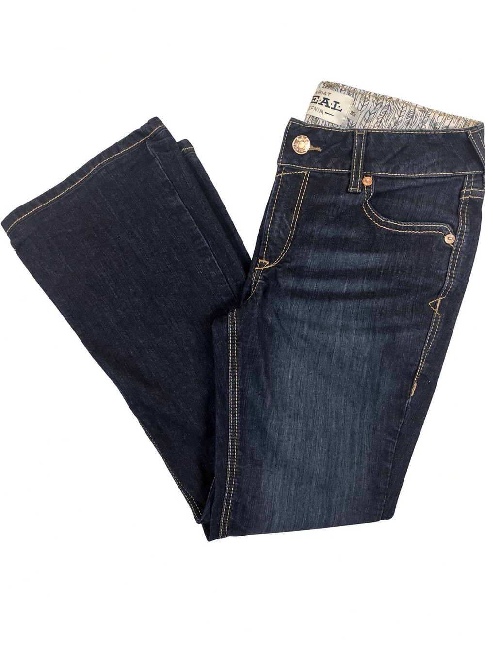Ariat REAL Denim Jocelyn Arrow Fit Bootcut Riding Jeans 30S 30 Short